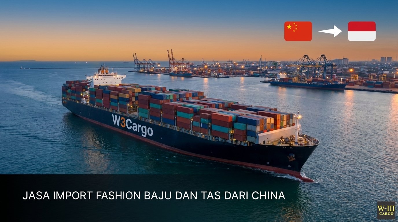 jasa import fashion baju dan tas dari china