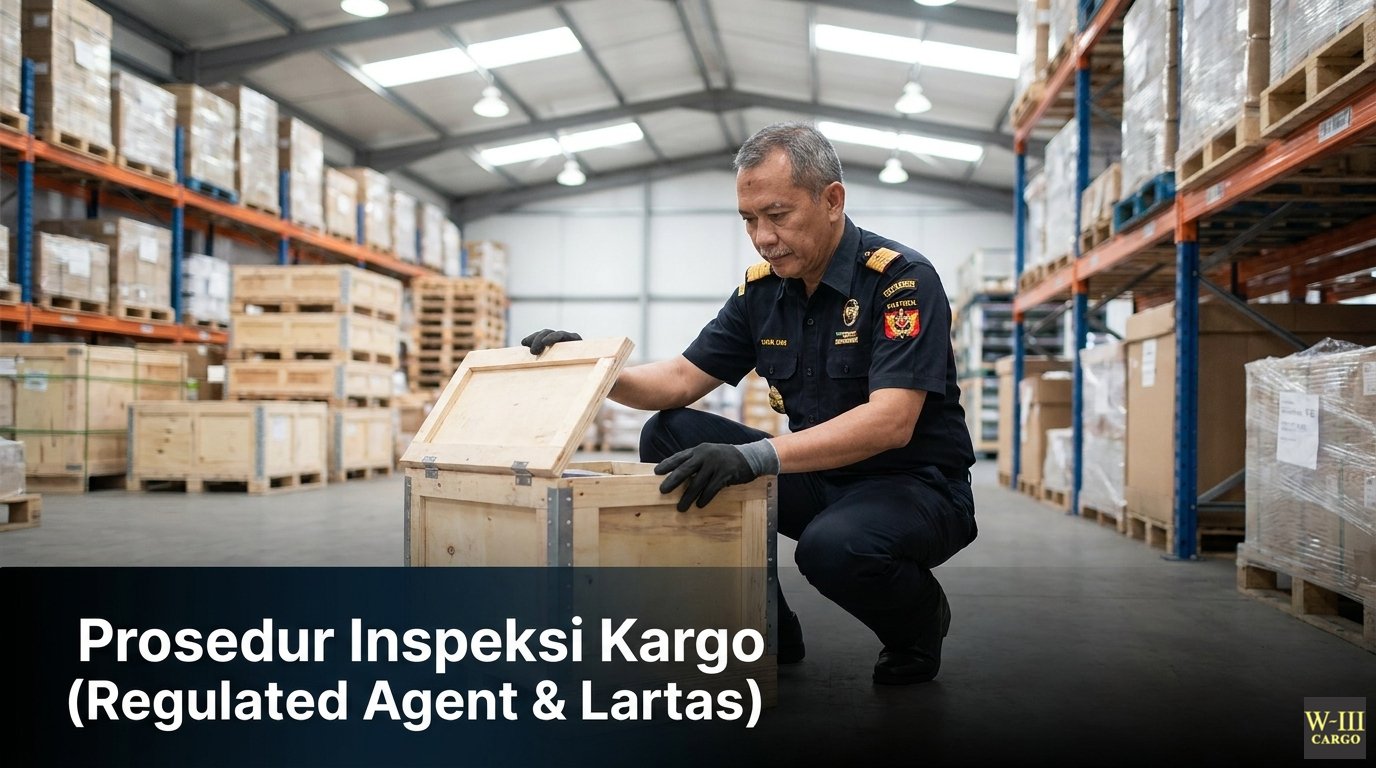 prosedur inspeksi kargo (regulated agent & lartas)